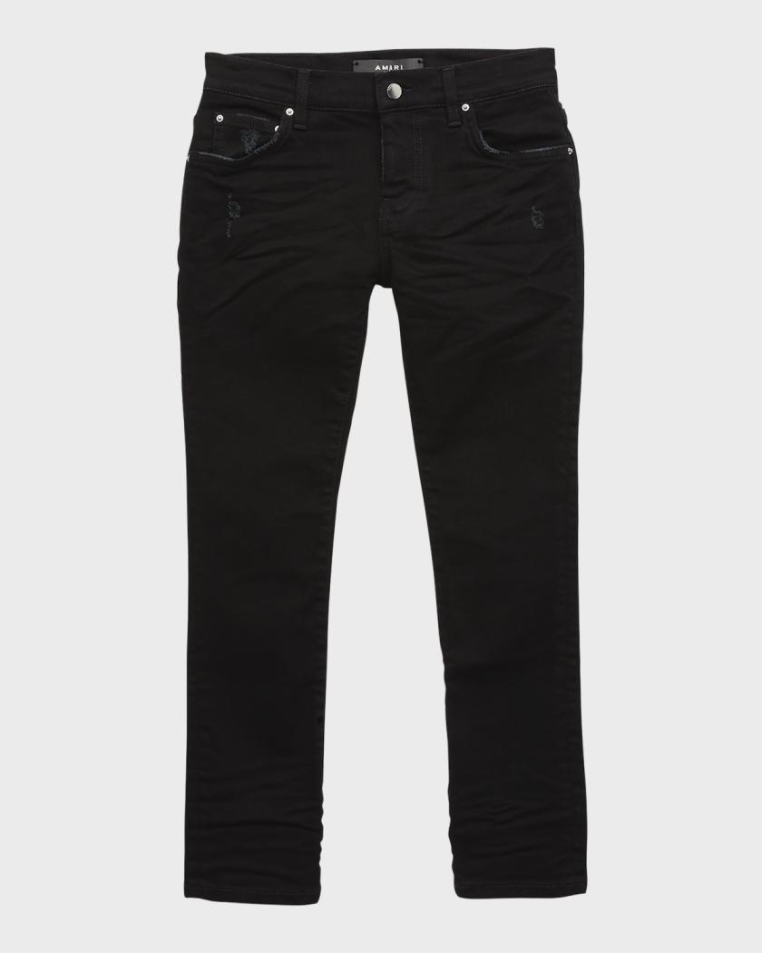 Amiri Kid's Stack Distressed Jeans, Size 4-12 | Neiman Marcus