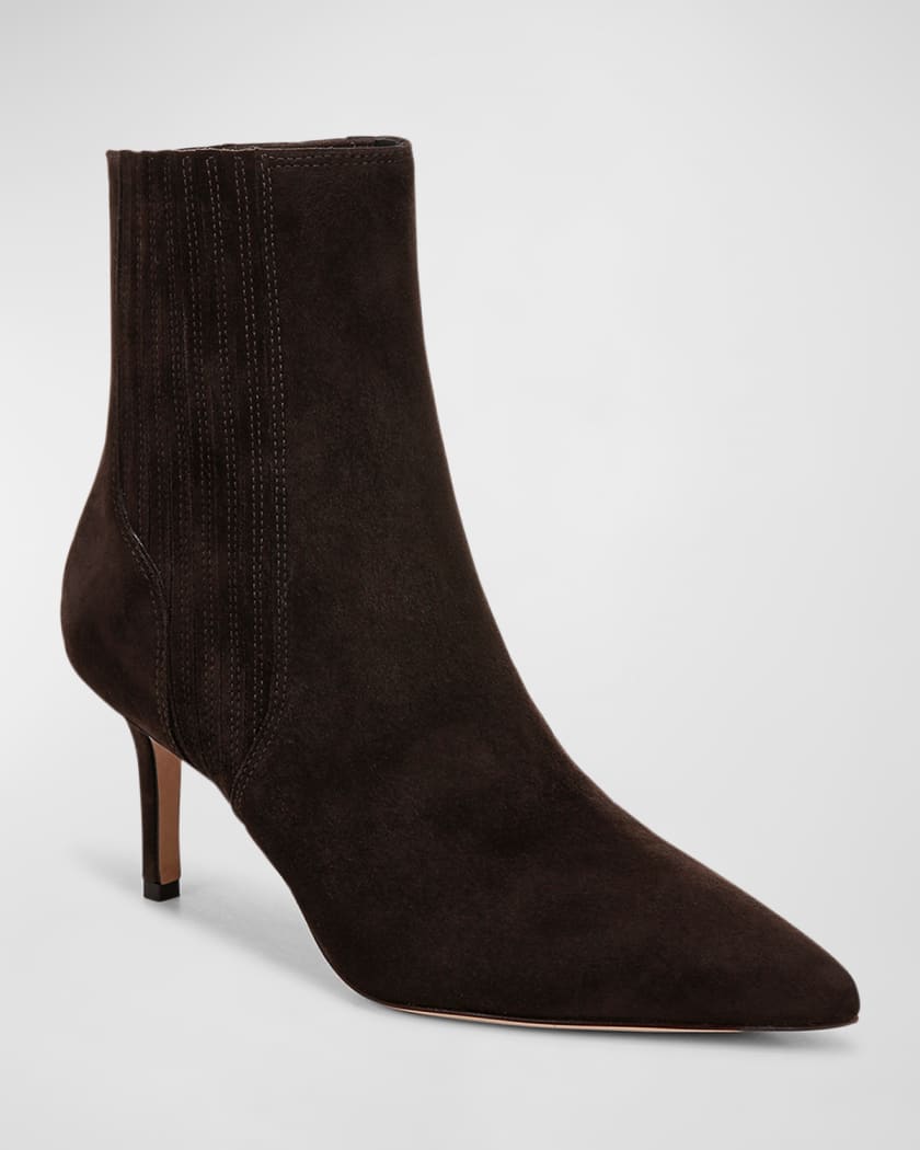 Lisa Suede Stiletto Ankle Booties