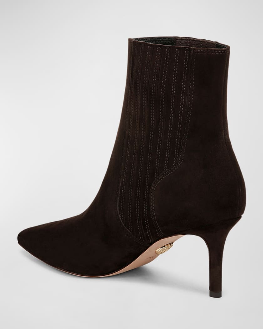 Lisa Suede Stiletto Ankle Booties