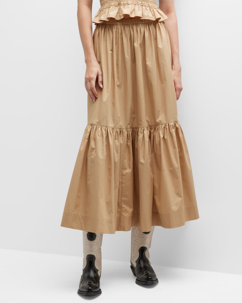 Gold skirt neiman marcus online