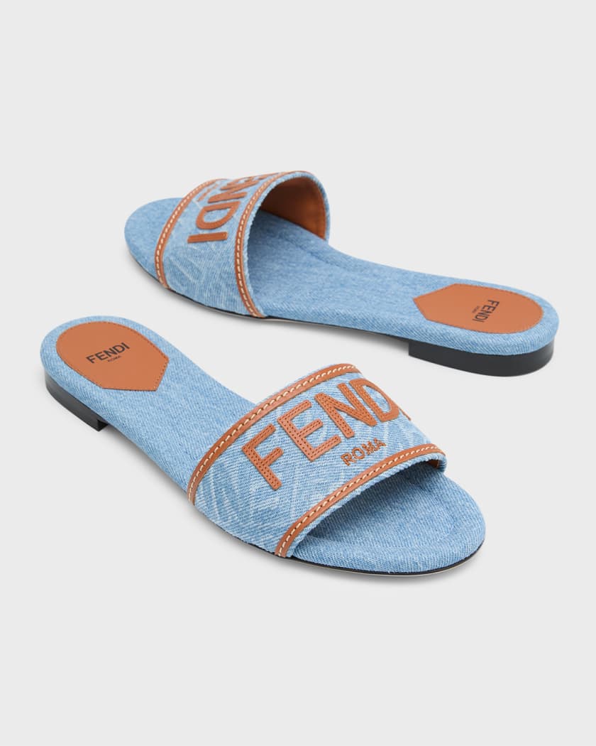 Denim slides sandals 2025