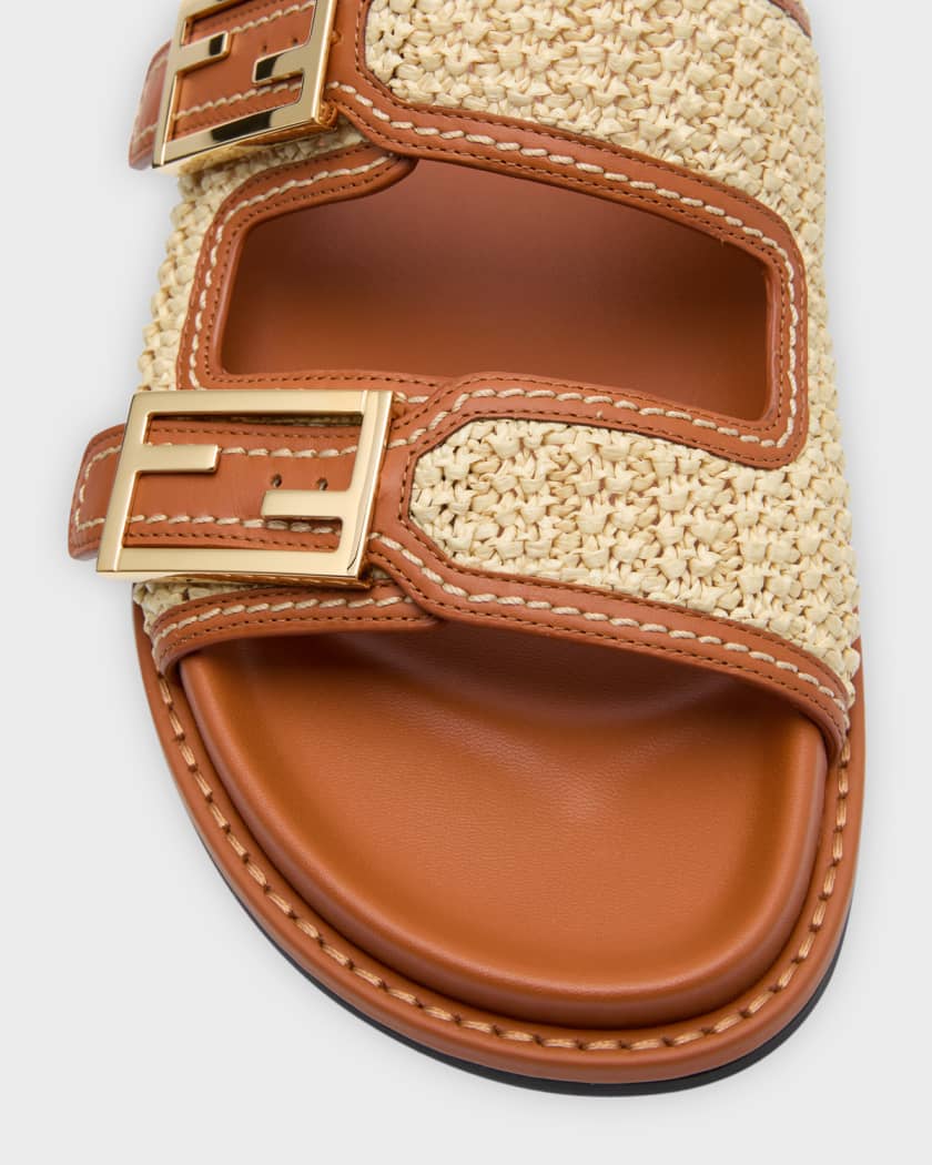 Fendi buckle slide sandal sales