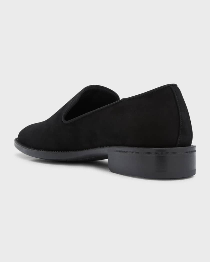 Giuseppe Zanotti Black Suede Kevin 10 Loafers, $895