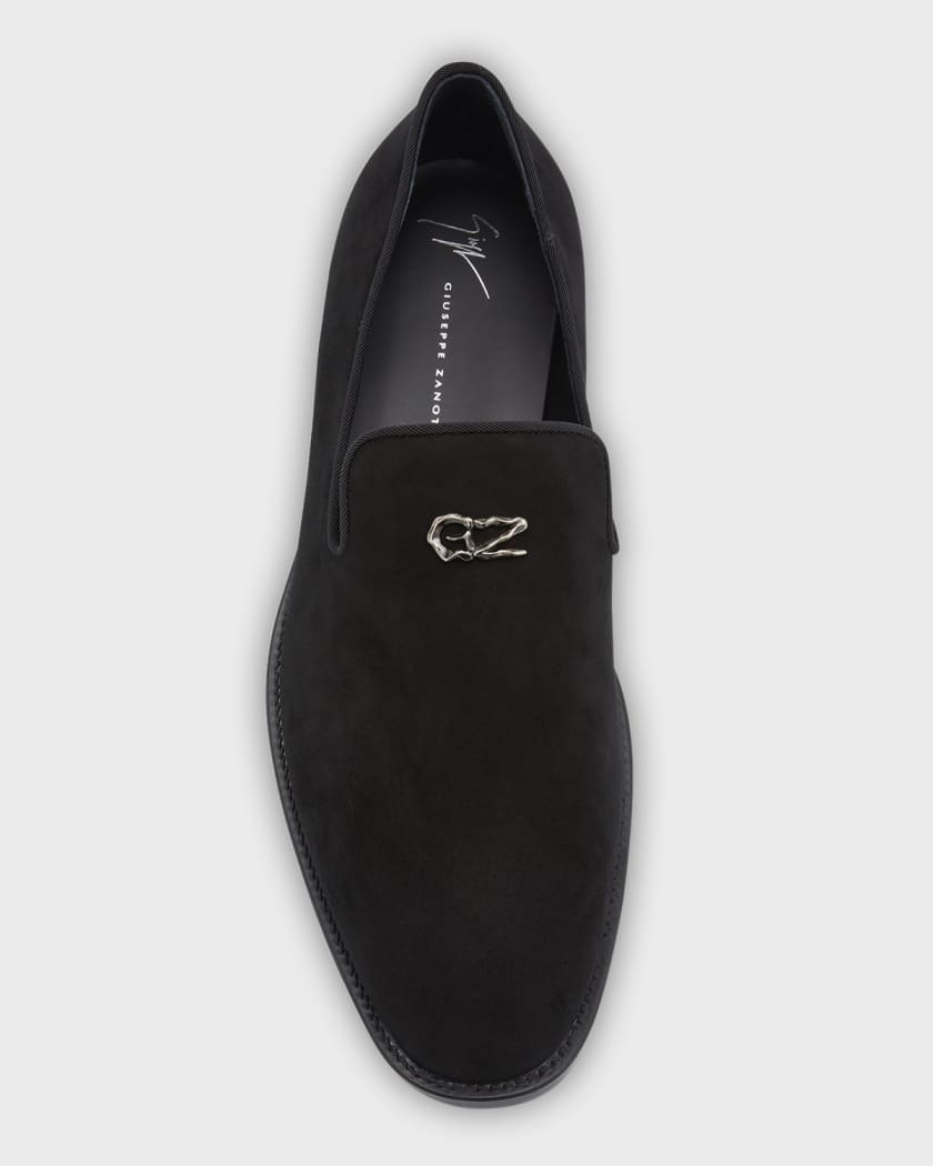 Giuseppe Zanotti Men s Sorrento 15 Suede Loafers Neiman Marcus