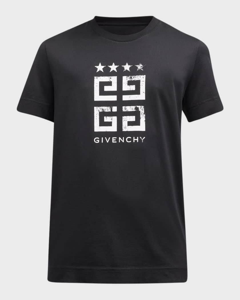 Givenchy Men's 4G Stars Stamped Logo T-Shirt