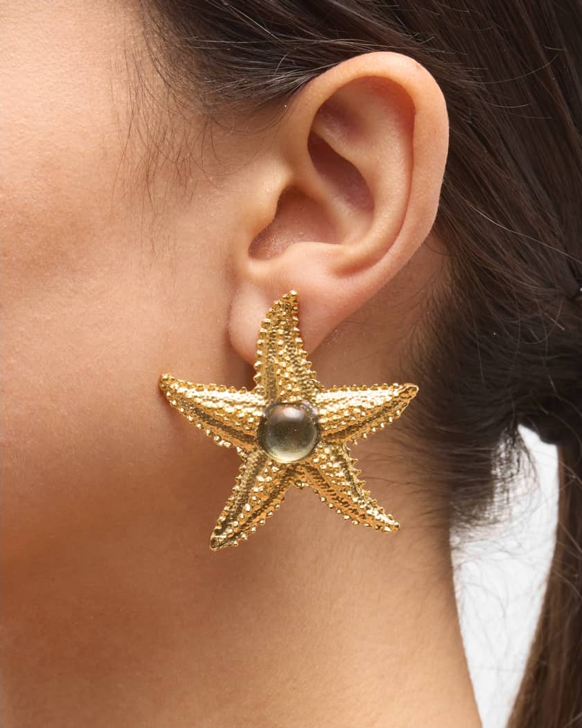 Big starfish earrings outlet