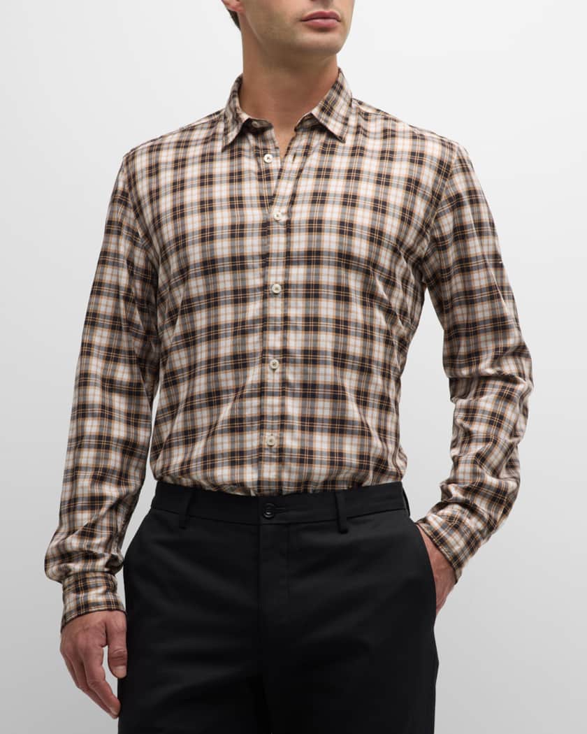 BOSS Men's Plaid Casual Button-Down Shirt | Neiman Marcus