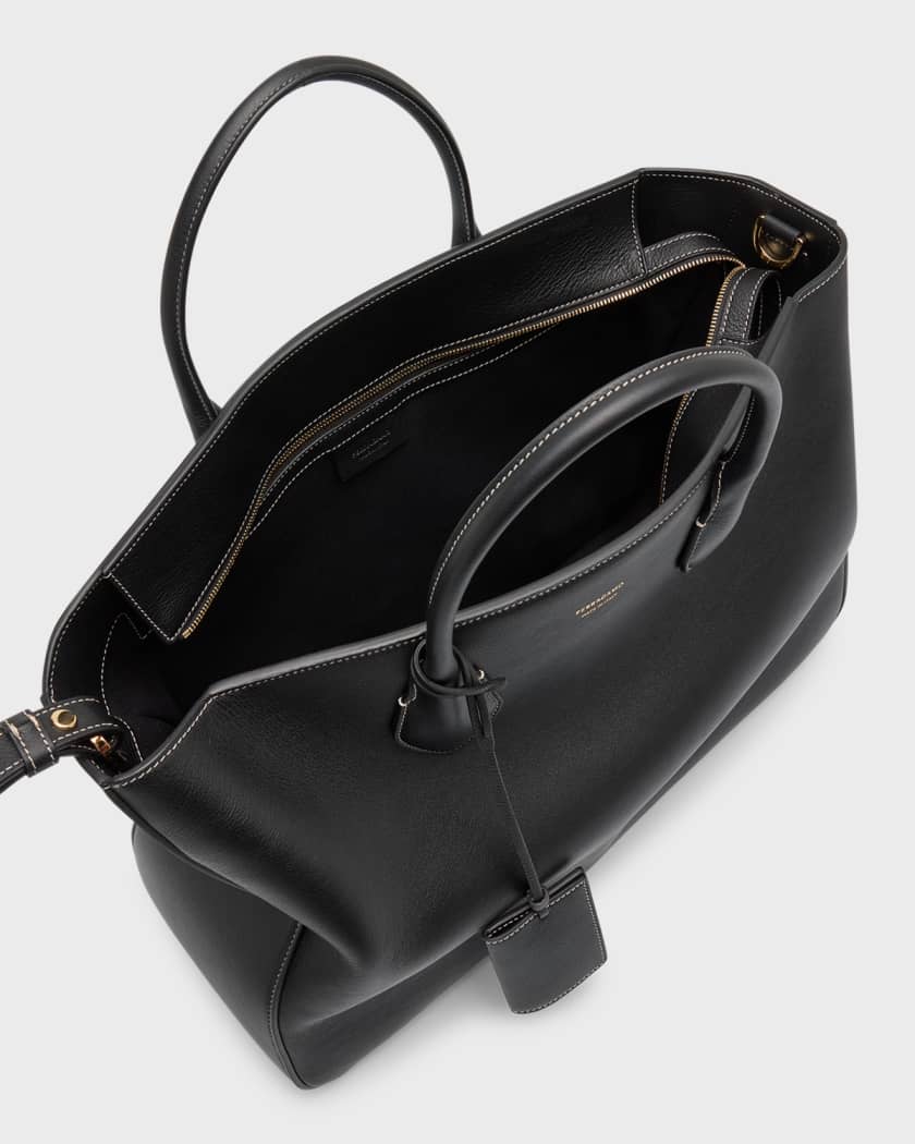 Ring Leather Tote in Black - Ferragamo