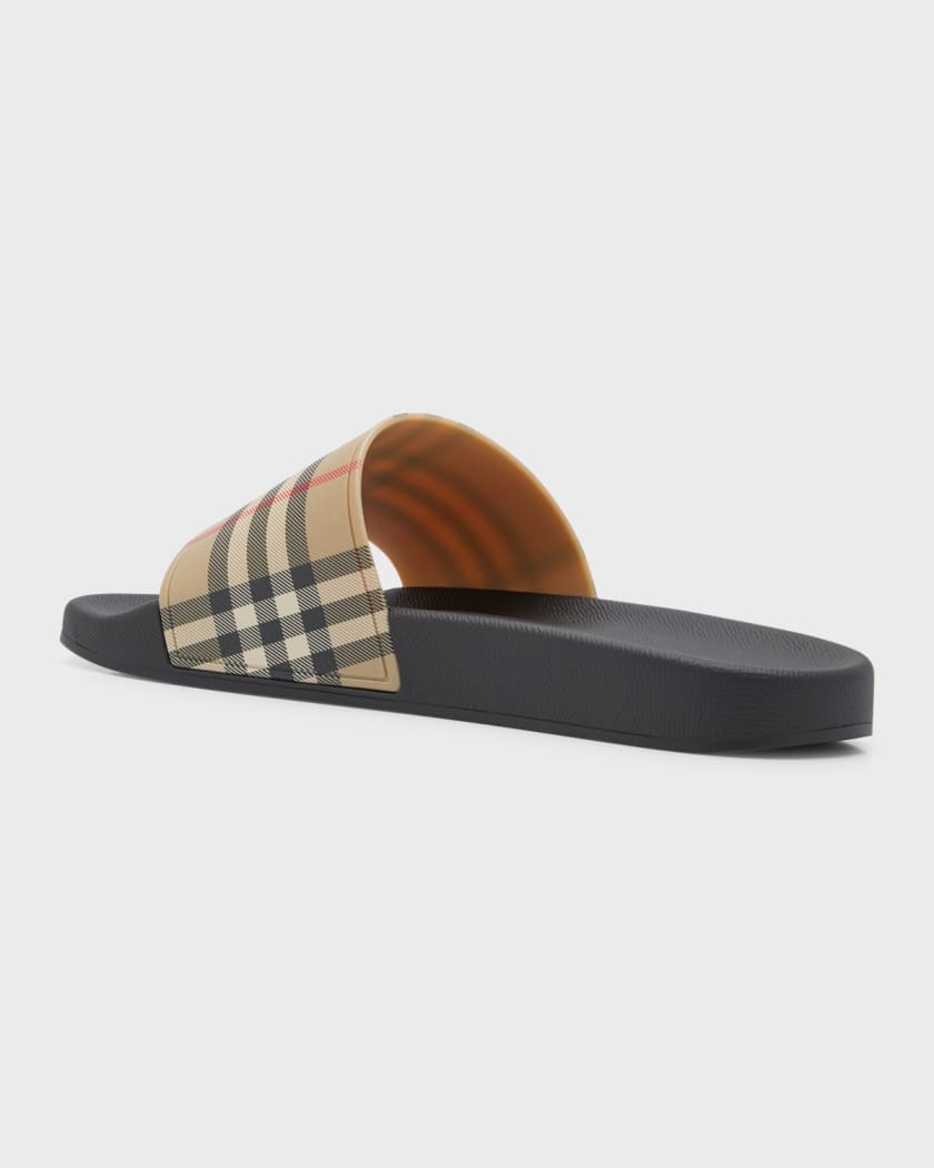 Burberry mens flip flops on sale