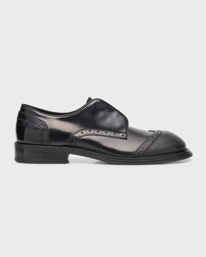 Men's Festo Leather Wing-Tip Oxford Loafers