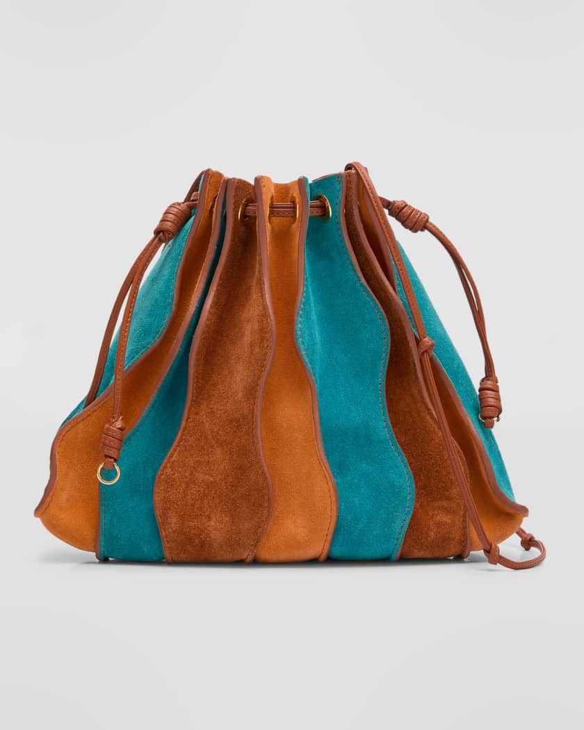 Time & Tru Women's Pleated Bucket Handbag 