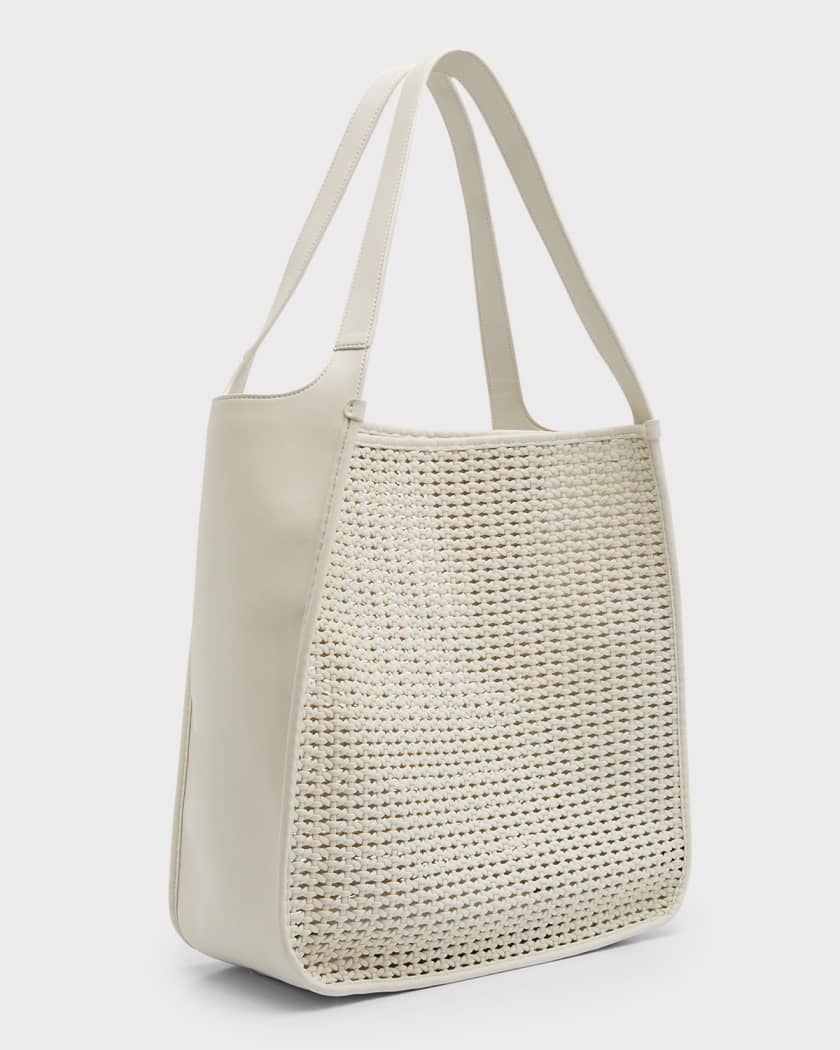 Anthropologie Women's Woven Faux Leather Tote