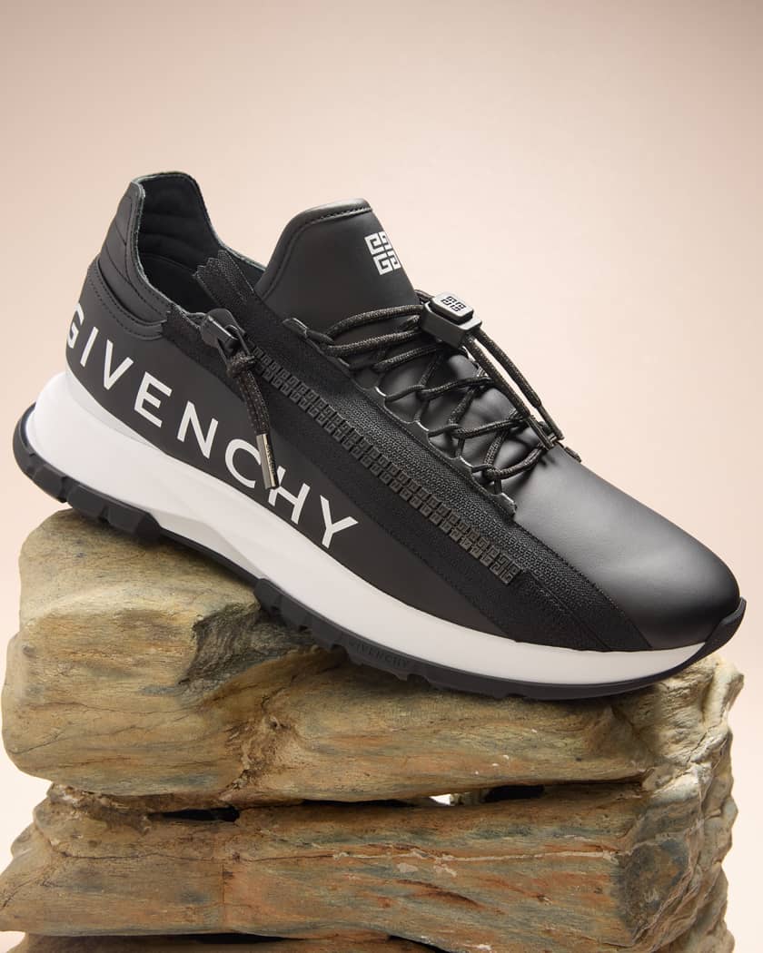 Men's Spectre Leather Side-Zip Runner Sneakers