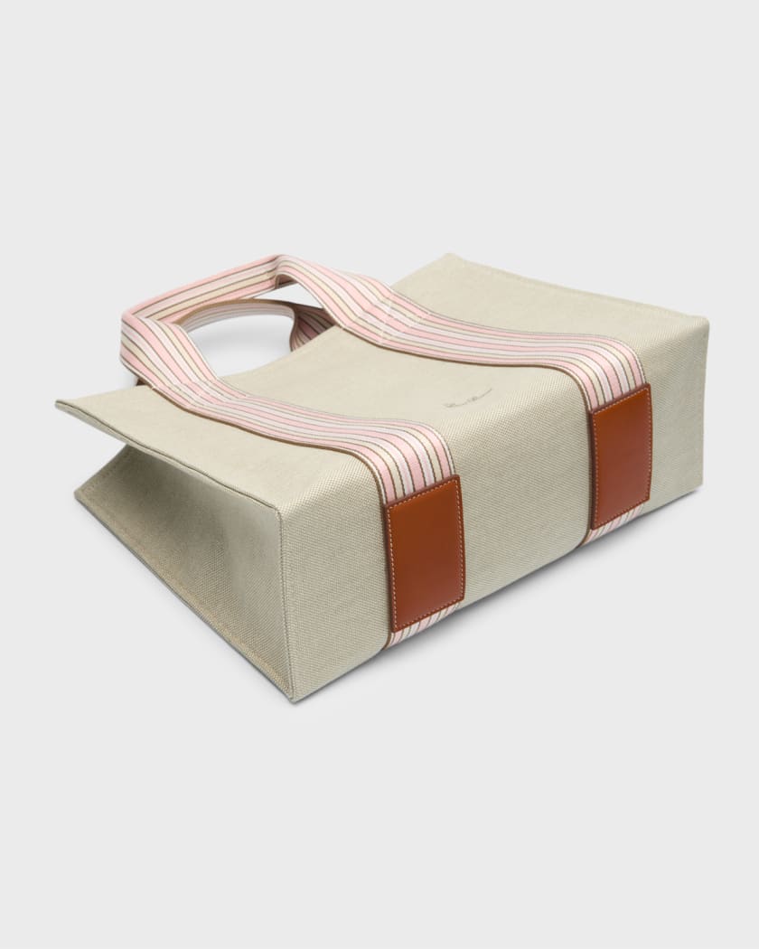 Loro Piana Suitcase Striped Cotton And Linen-blend Canvas Clutch - Beige -  ShopStyle