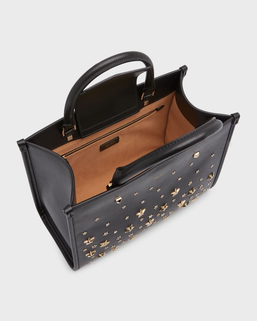 Studded sale leather tote