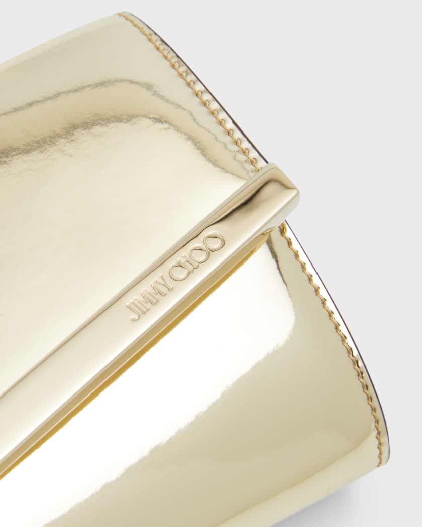 Jimmy choo gold clutch hot sale