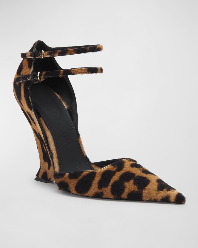 Leopard print cheap ombre heels