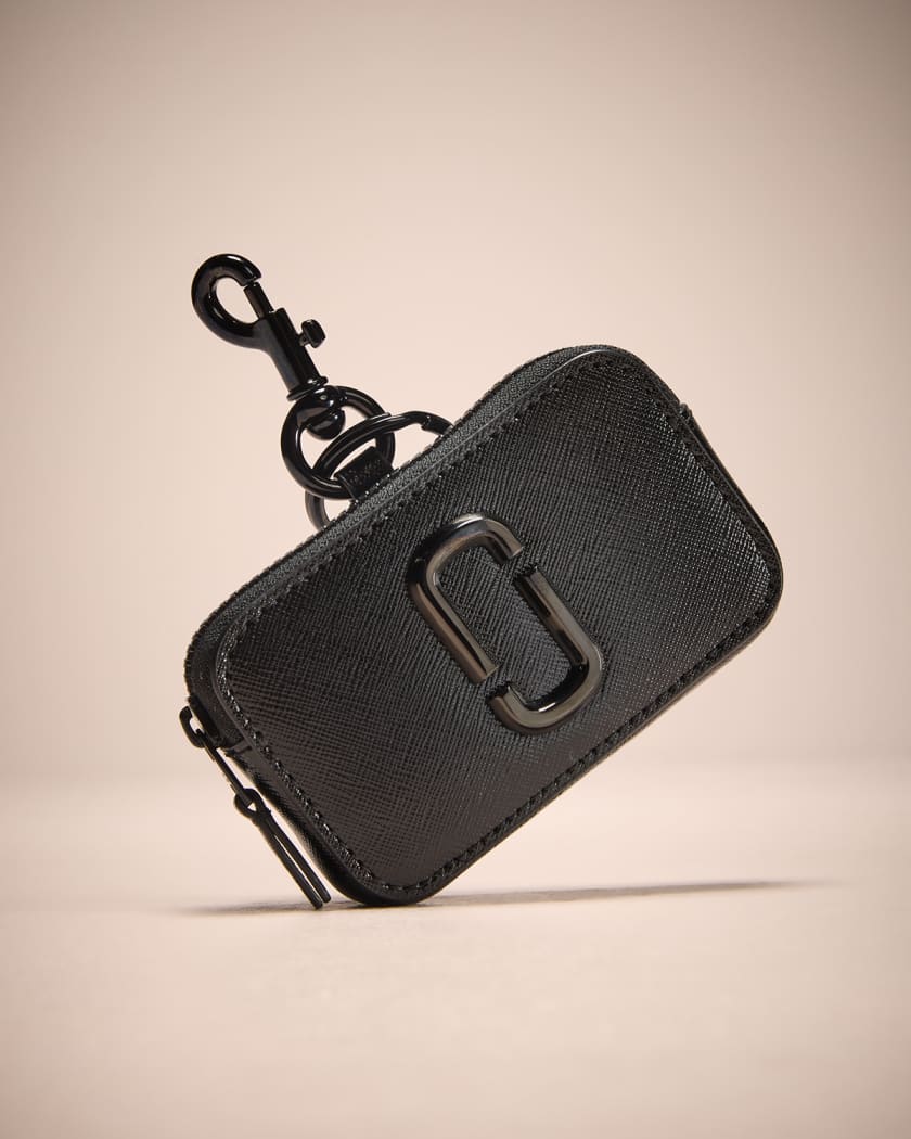 Marc Jacobs Snapshot Nano Leather Pouch in Black