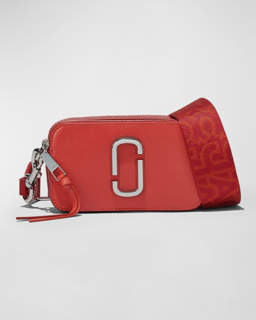 Marc Jacobs Black/Red Leather Snapshot Camera Crossbody Bag Marc Jacobs