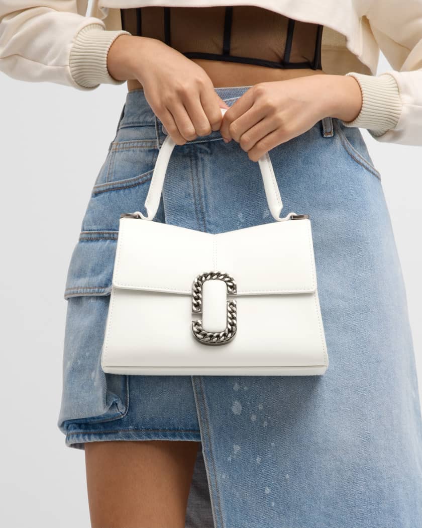 The Washed Monogram Denim St. Marc Mini Top Handle