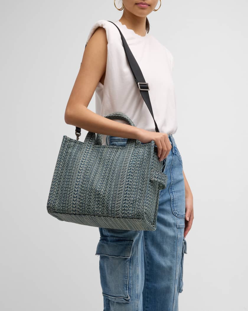 The Washed Monogram Denim St. Marc Mini Top Handle