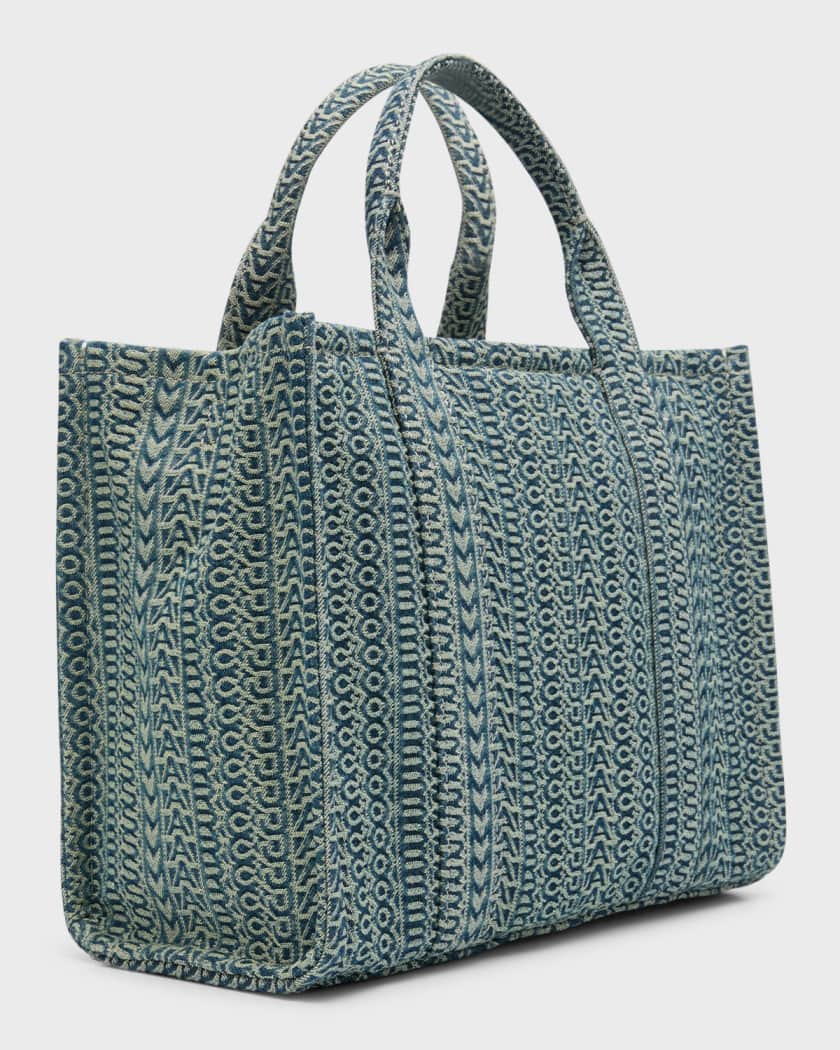 The Week-End Tote bag is fashioned from Monogram Washed Denim