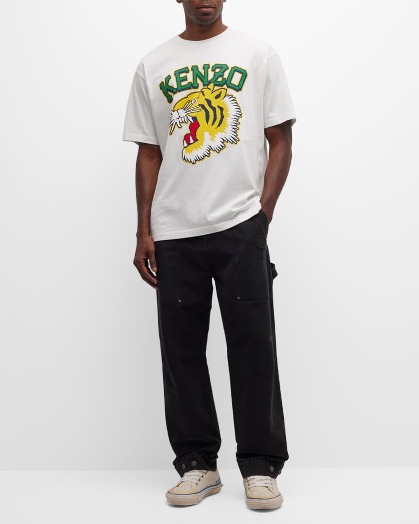 KENZO Target Oversize Cotton T-shirt in Gray for Men