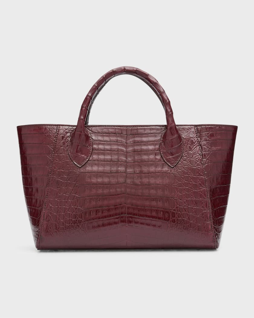 Virginia Shiny Crocodile Tote Bag