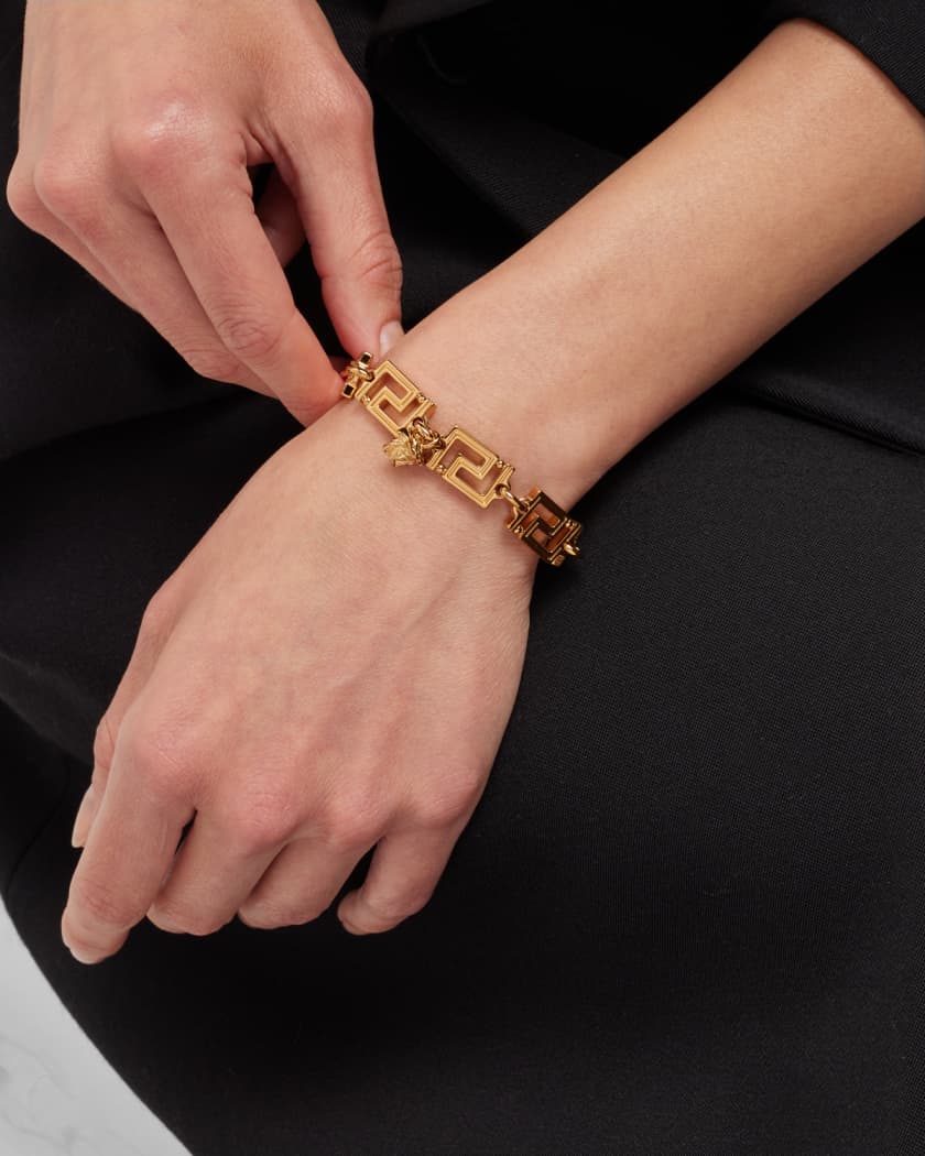 Versace Monogram Chain-Link Bracelet