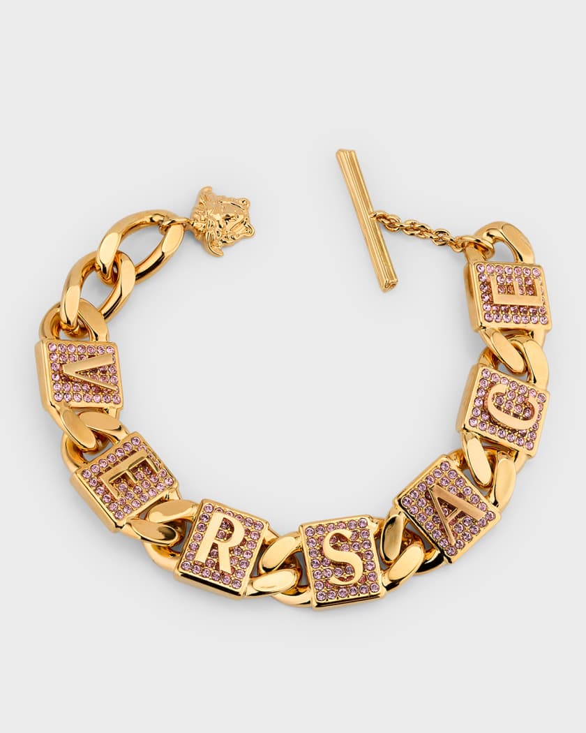 Versace Crystal Versace Tiles Bracelet Neiman Marcus