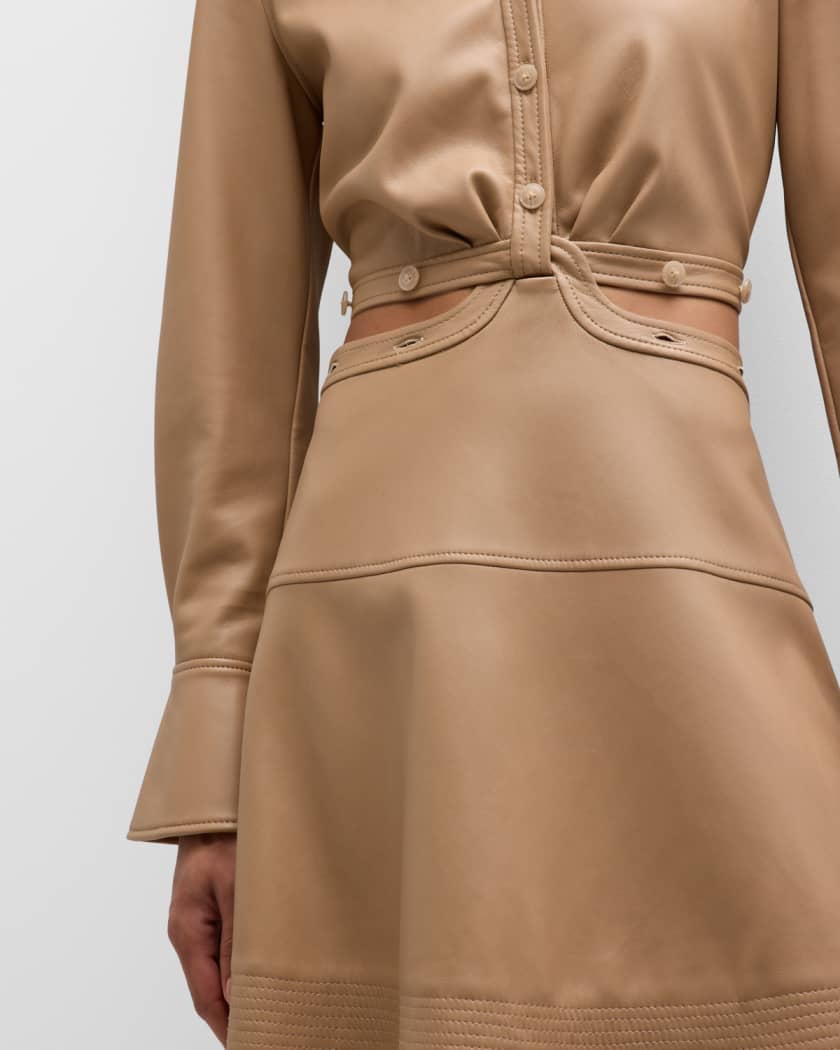 Zimmermann leather sale dress