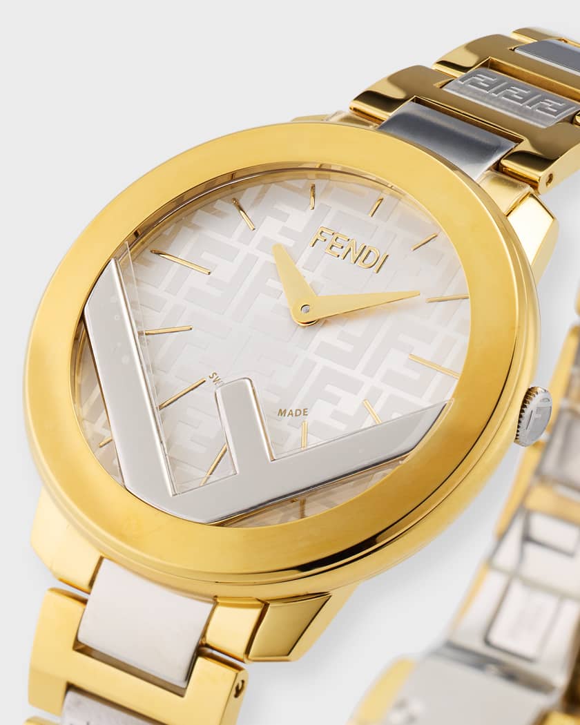 Fendi two tone watch clearance