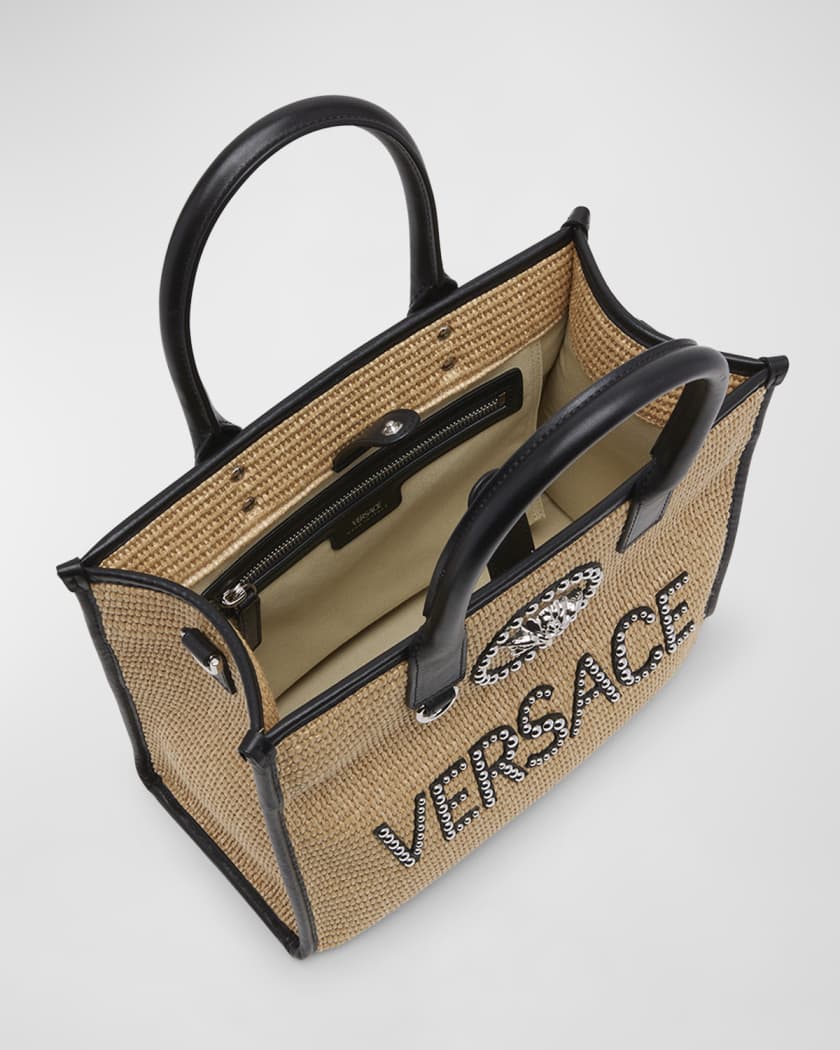 Versace La Medusa Small Monogram Tote Bag