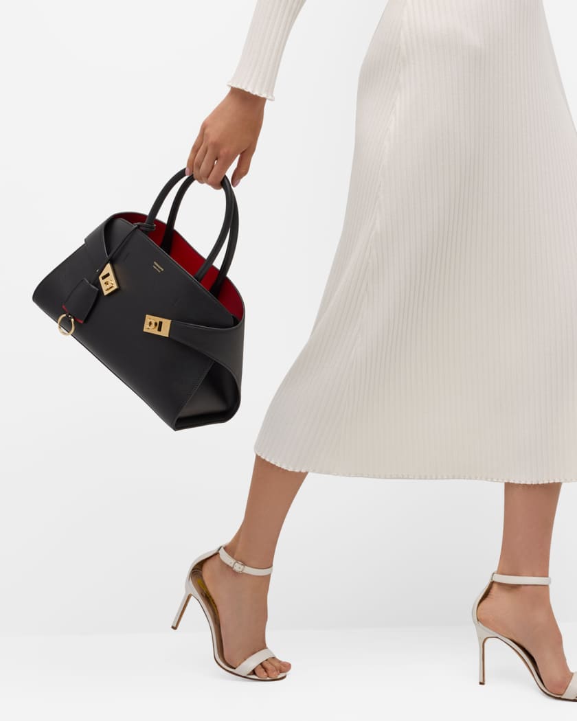 Hug Small Leather Top-Handle Bag