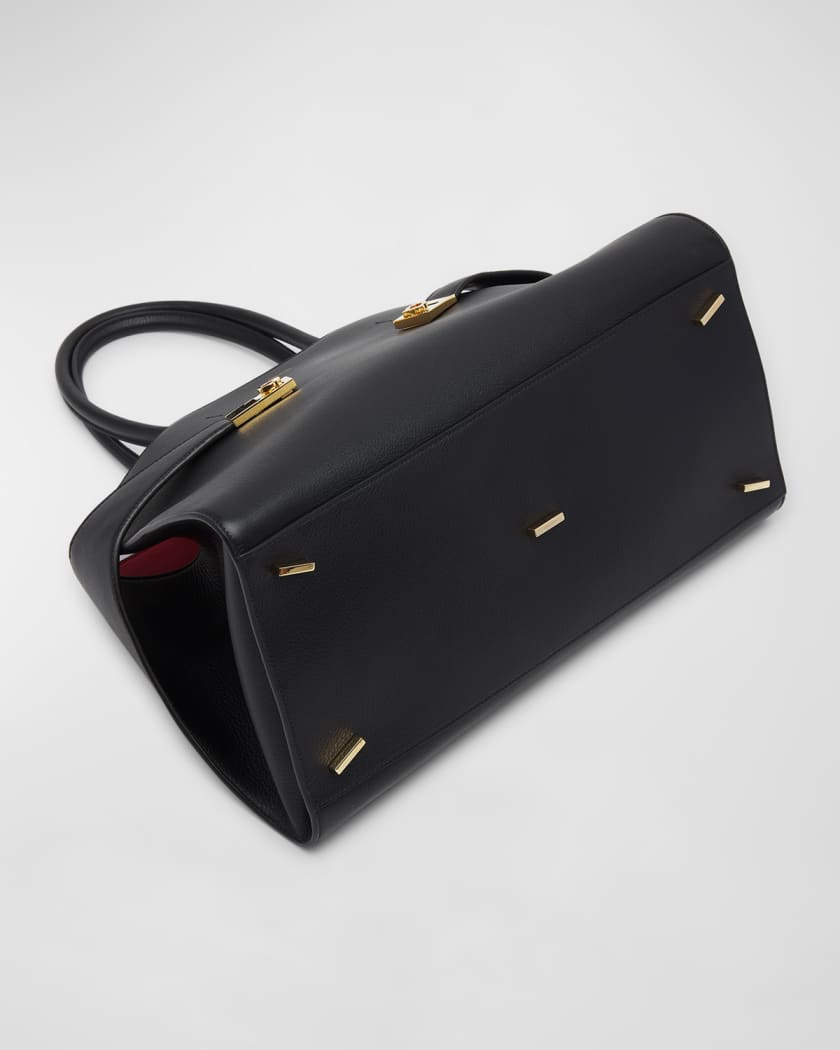 Hug Small Leather Top-Handle Bag