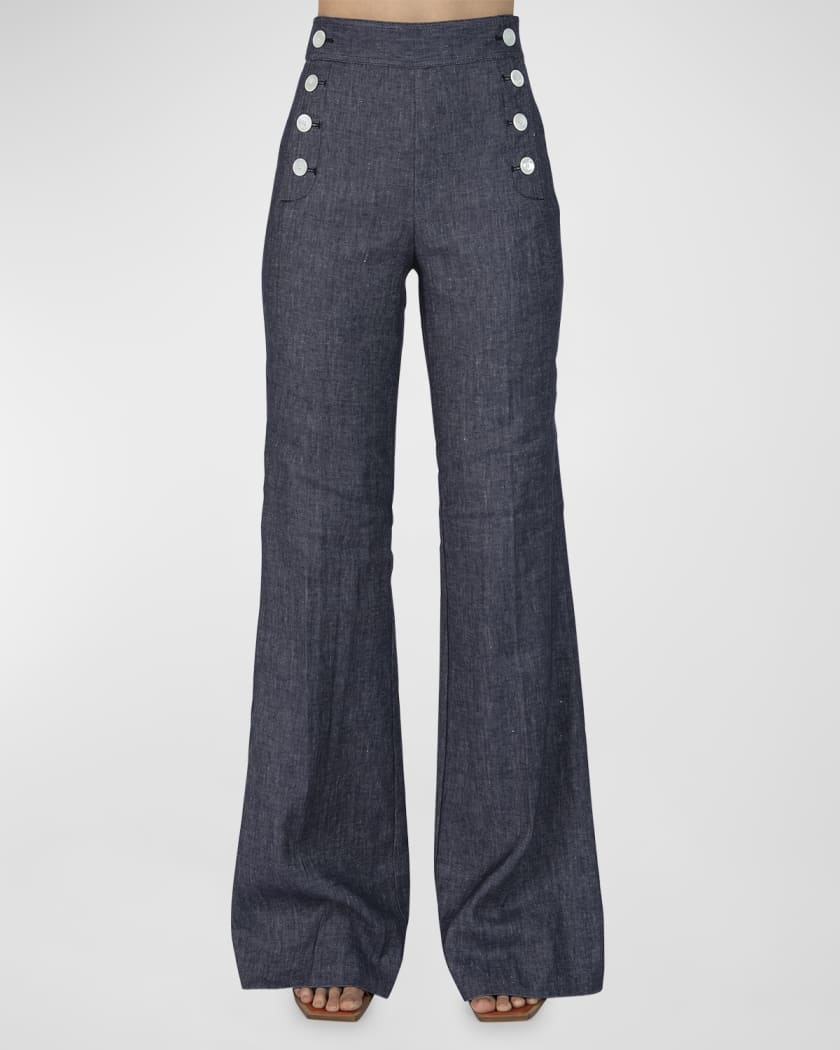 Derek Lam 10 Crosby Massimo Wide-Leg Sailor Pants