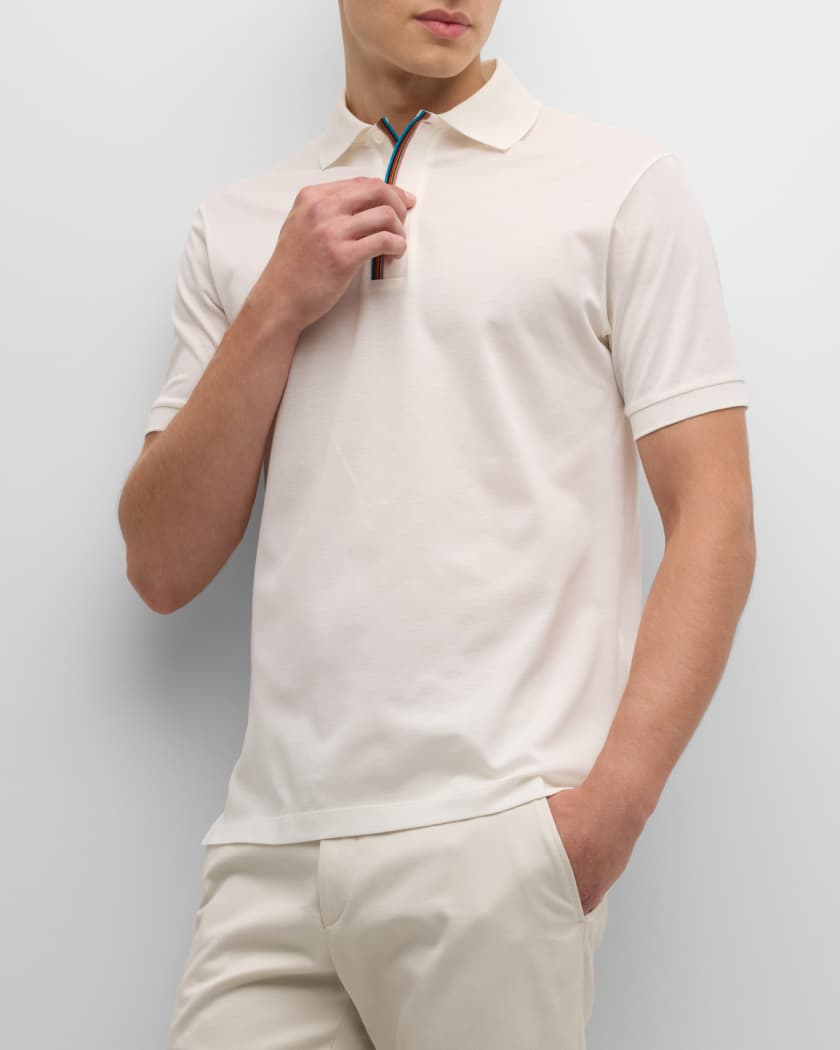 Paul Smith Men's Contrast Trim Polo Shirt | Neiman Marcus