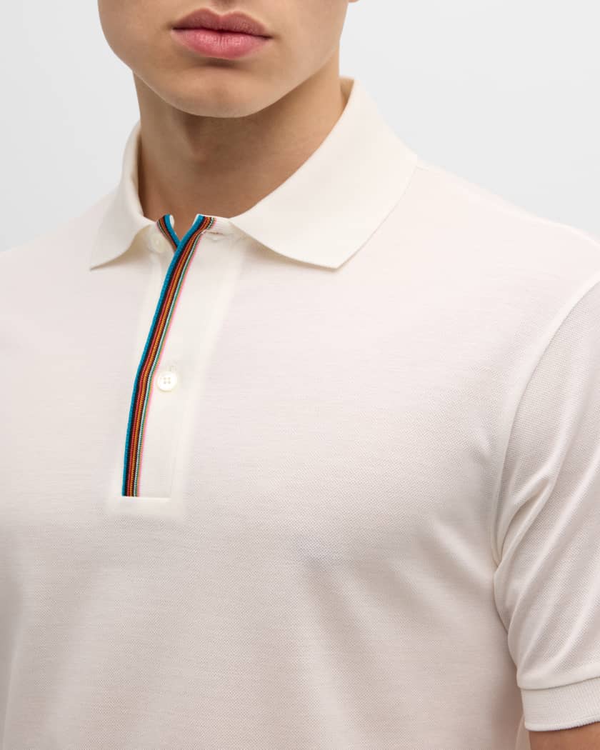 Paul Smith Men's Contrast Trim Polo Shirt | Neiman Marcus