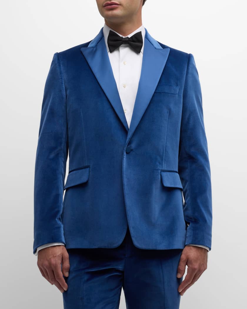 Men's Soho Fit Velvet Evening Suit
