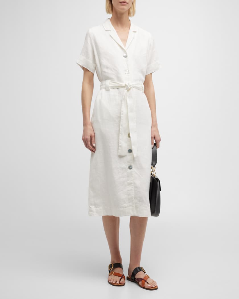 Whistles bella linen shirt sale dress