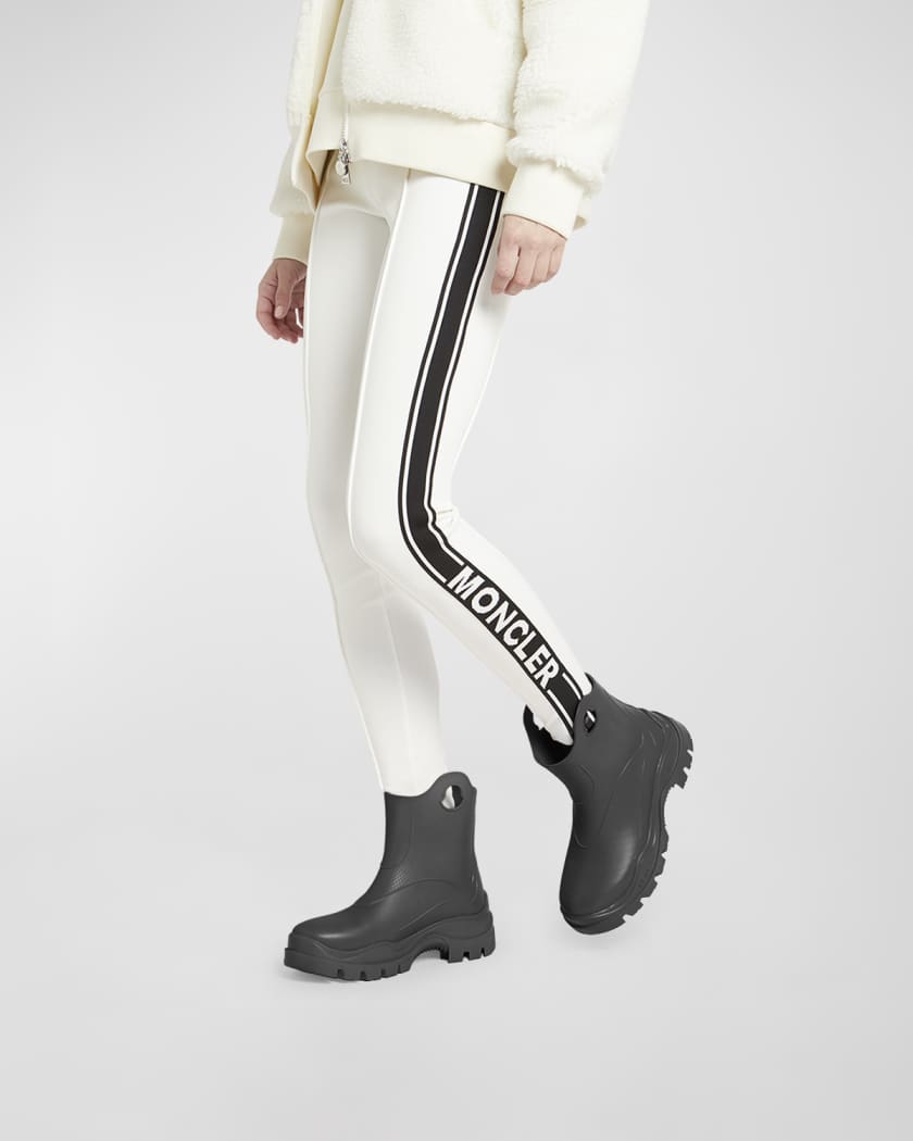 Moncler Loftgrip Rubber Zip Rain Boots In 0