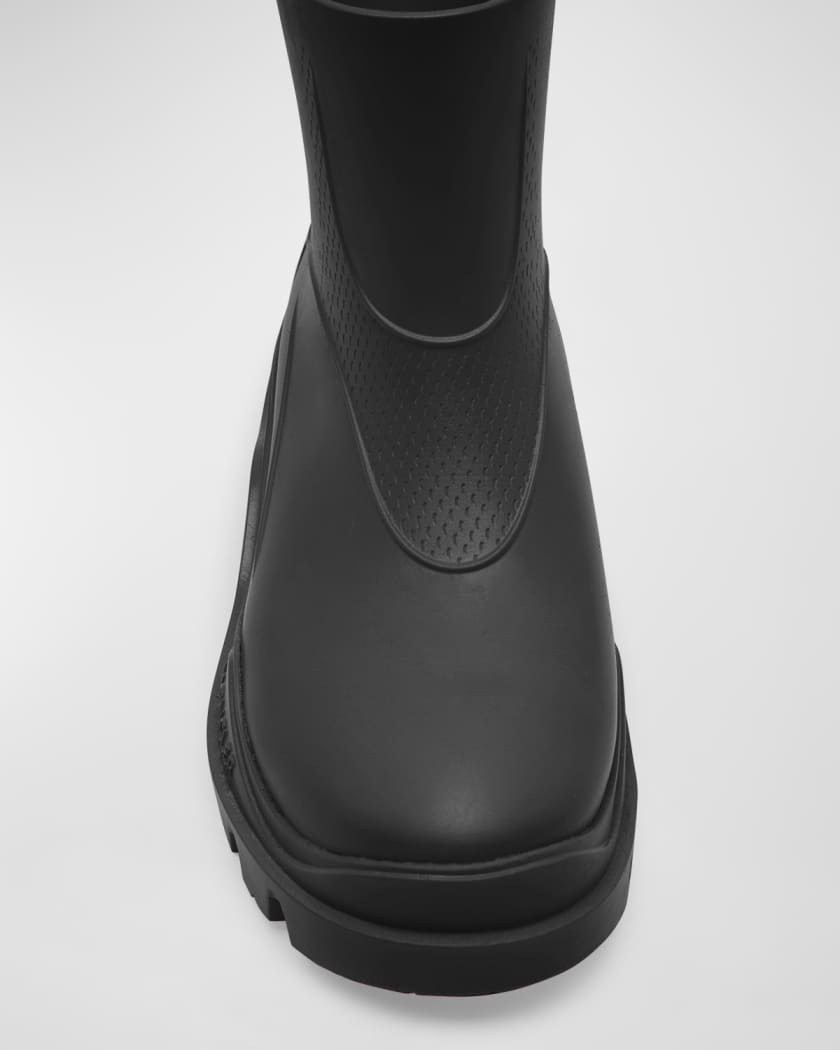 Moncler Loftgrip Rubber Zip Rain Boots In 0