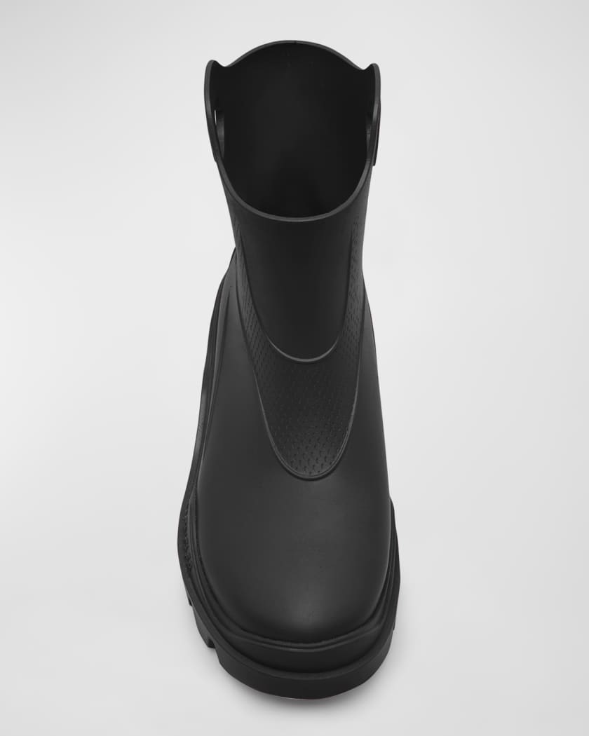 CHELSEA RAIN BOOT WITH RED SOLE AND ELASTIC