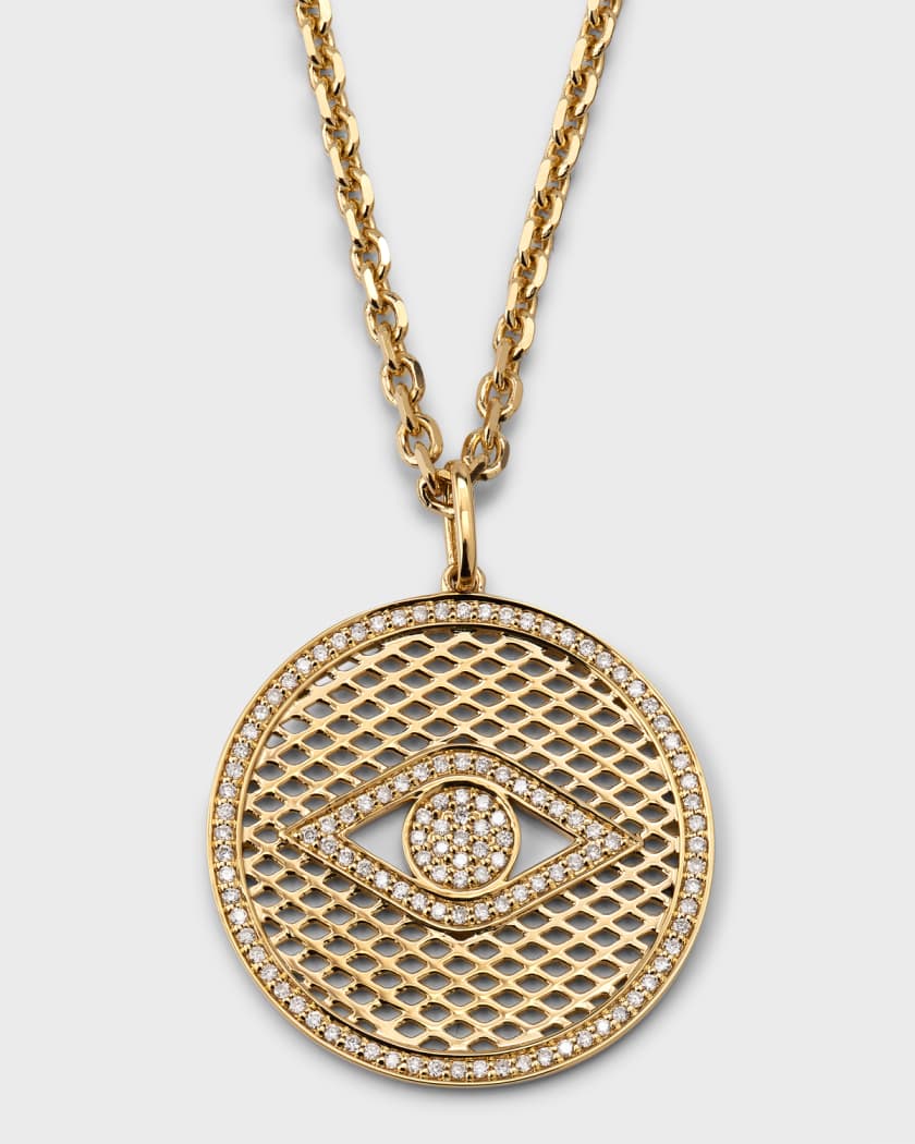 Neiman marcus evil eye necklace top