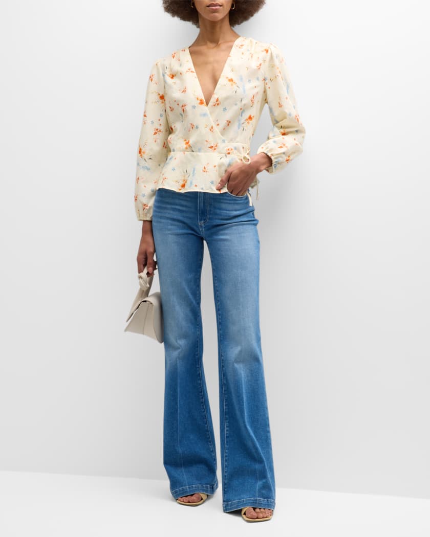 Linen wrap blouse Gloria