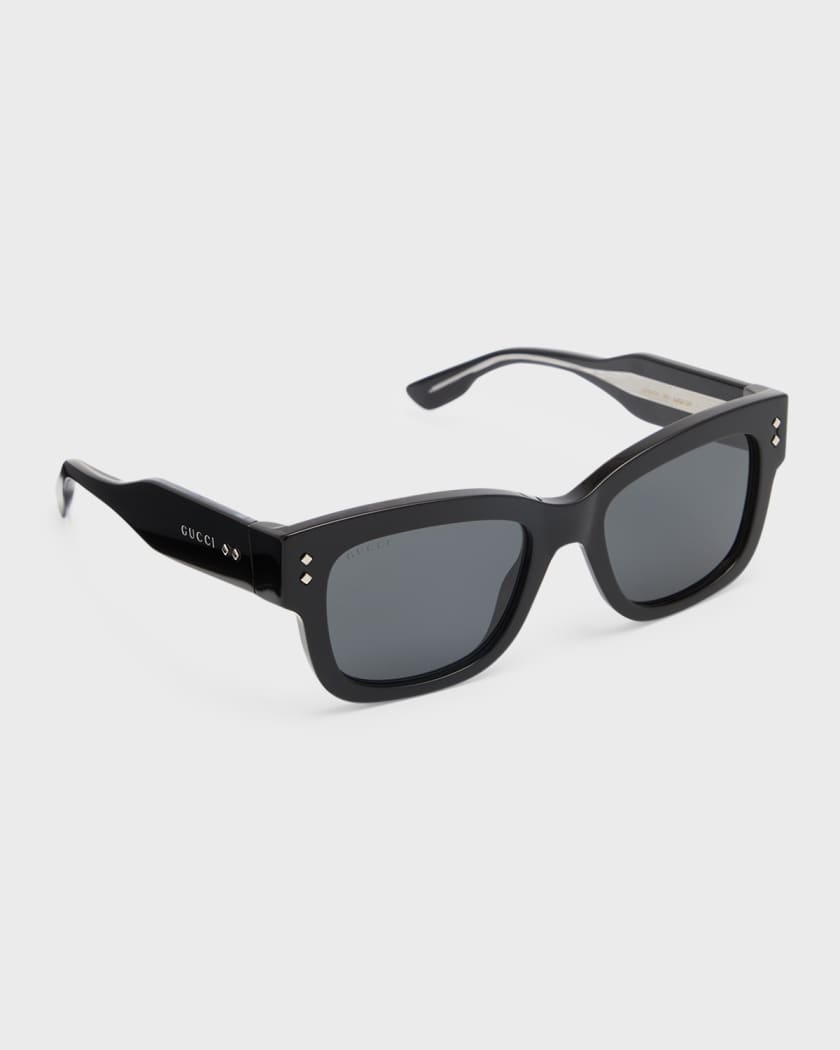 Gucci Men's 53mm Nouvelle Vague Square Sunglasses - Black One-Size