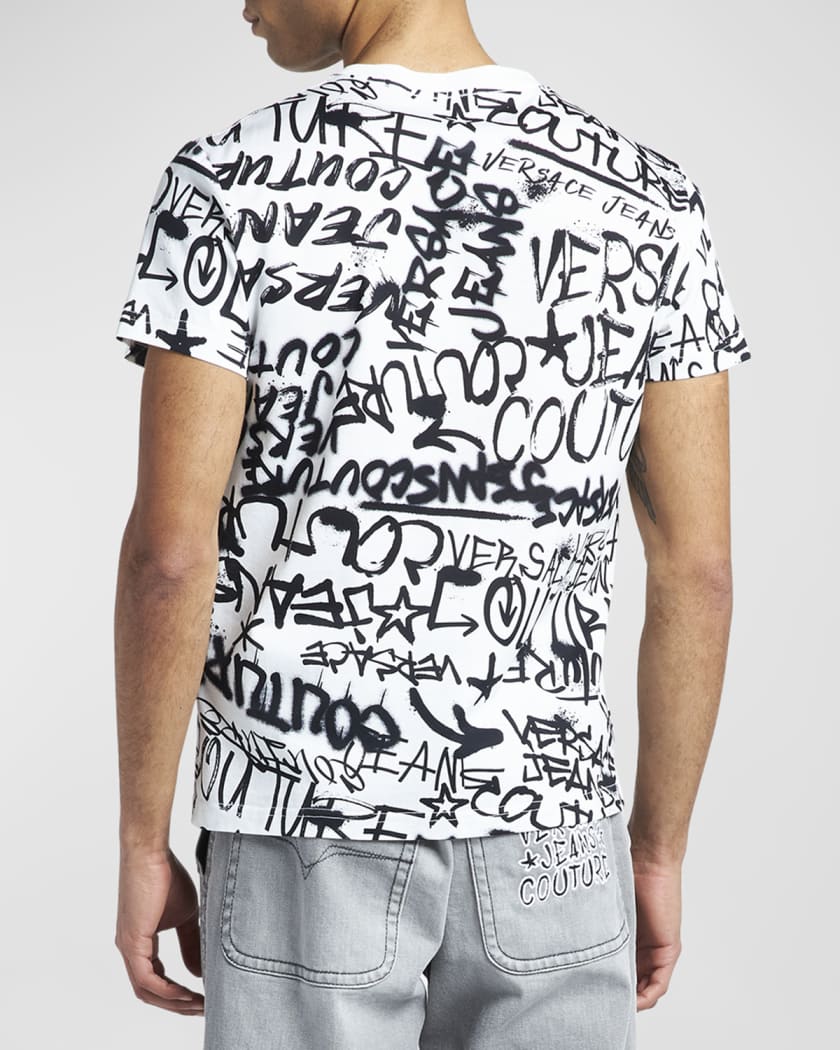 Versace Jeans Couture Men s Graffiti Logo T Shirt Neiman Marcus