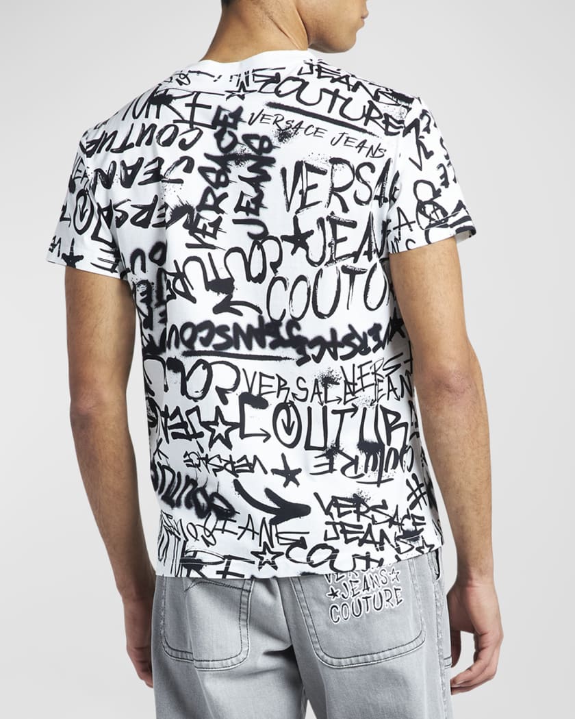 Versace Jeans Couture Men s Graffiti Logo T Shirt Neiman Marcus