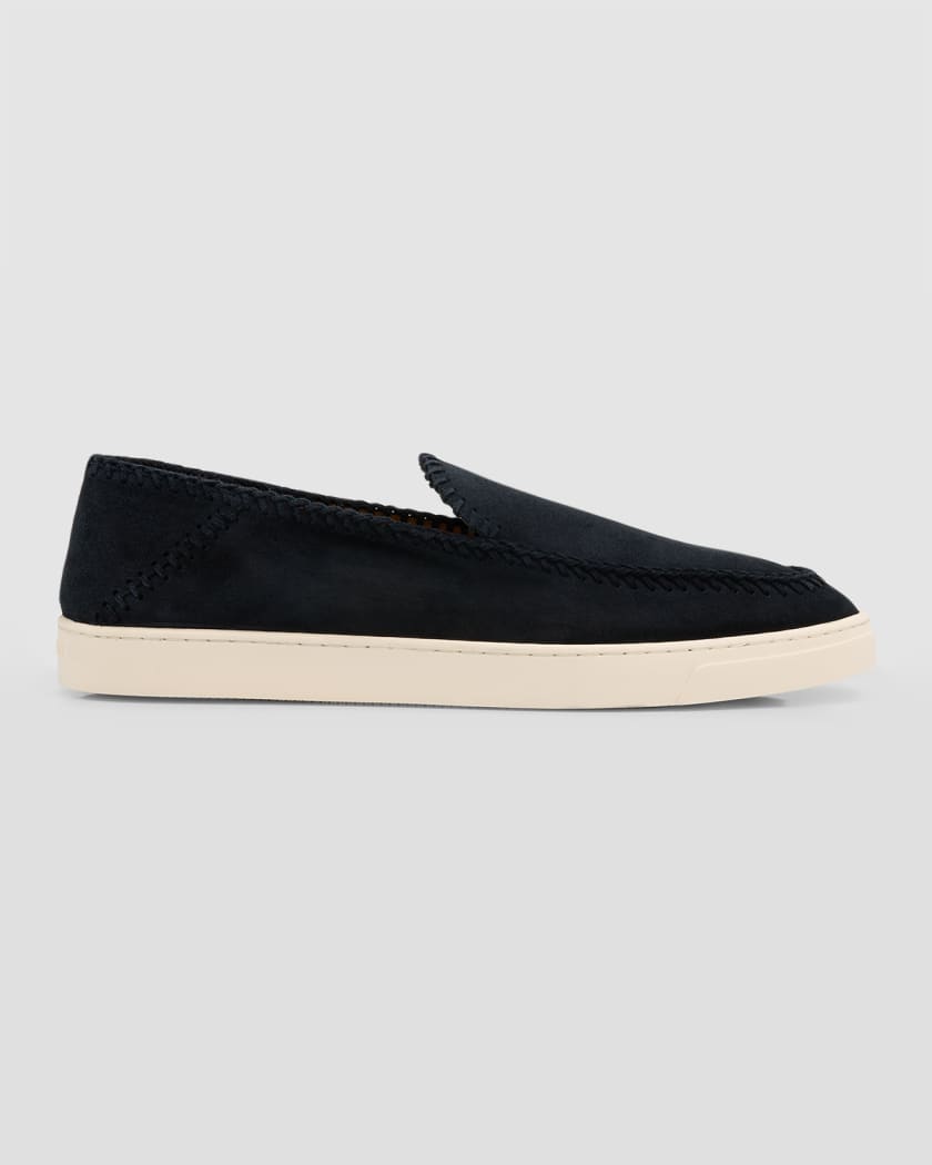 Giorgio Armani Men s Suede Sneaker Sole Loafers Neiman Marcus
