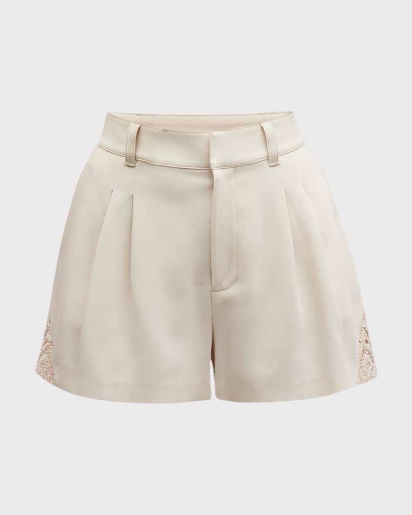 Corinna Crochet Lace Shorts